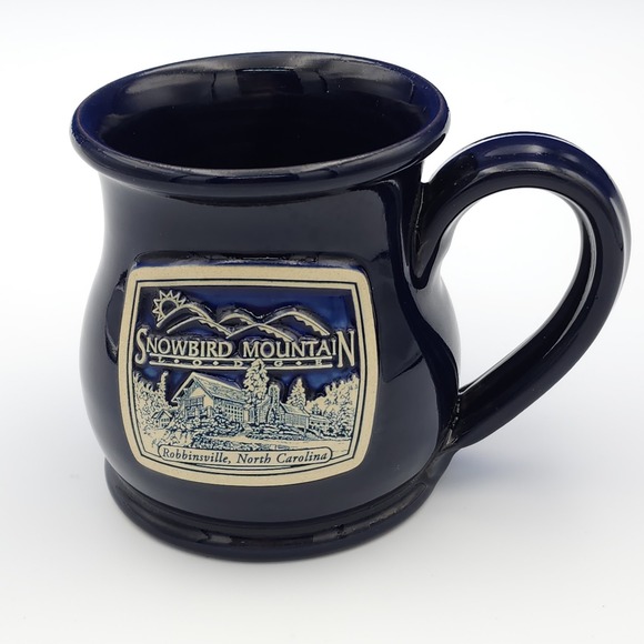 Other - Deneen Pottery Snowbird Mountain‎ Lodge Hand-Thrown Dark Blue Robbinsville NC